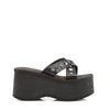 FUNN-29 Plateau Sandaletten Schwarz Matt | DemoniaCult SALE