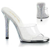 GALA-01DM Pantoletten Silber Glitzer von Fabulicious