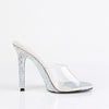 GALA-01DML Pantoletten transparent weiß | Fabulicious