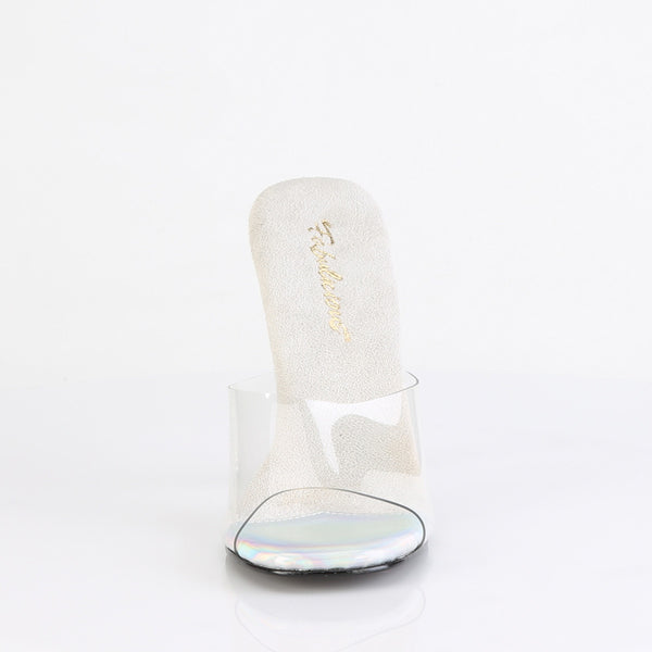 GALA-01DSP Pantoletten transparent Glitzersteine von Fabulicious – Ansicht 2