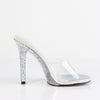 GALA-01DSP Pantoletten transparent Glitzersteine von Fabulicious – Ansicht 5