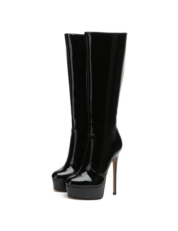 Stiefel STACKSTAND Black Shiny | Giaro SALE