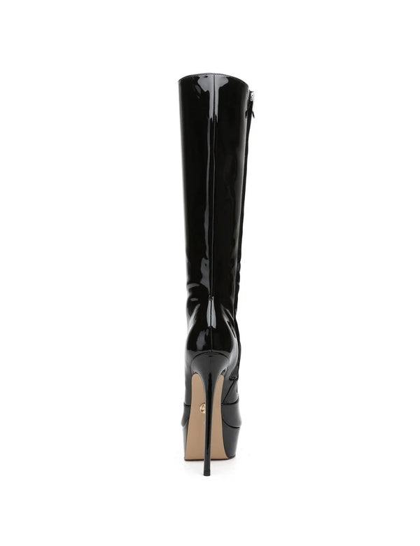 Stiefel STACKSTAND Black Shiny | Giaro SALE