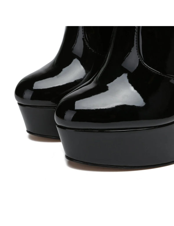 Stiefel STACKSTAND Black Shiny | Giaro SALE