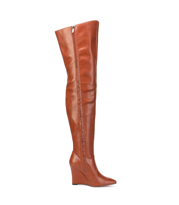 Overknee Stiefel EVERSON Braun Matt | Giaro SALE
