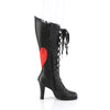 GLAM-243 Stiefel Schnürung schwarz rot Herz von DemoniaCult – Ansicht 5