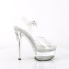 GLEAM-608 Plateau Sandaletten - Transparent von Pleaser – Ansicht 5