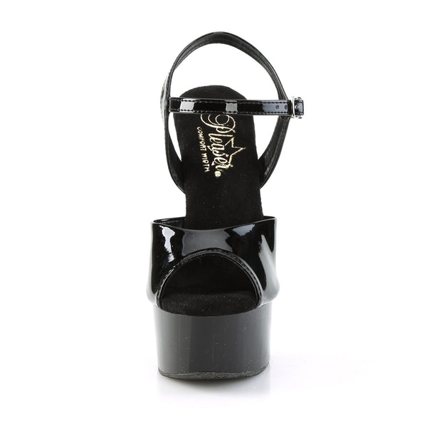 GLEAM-609 Plateau Sandaletten - Schwarz von Pleaser – Ansicht 2