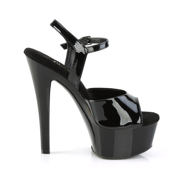 GLEAM-609 Plateau Sandaletten - Schwarz von Pleaser – Ansicht 5
