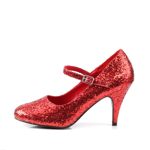 GLINDA-50G Mary Janes Pumps Glitter Rot von Funtasma – Ansicht 3
