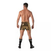 Herren Glitzer-Shorts Gold - 5 Taschen & Mid-Thigh Schnitt | TOF Paris