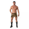 Herren Glitzer-Shorts Gold - 5 Taschen & Mid-Thigh Schnitt | TOF Paris