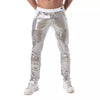 Glitzerhose Herren Silber - Low-Rise, taillierter Schnitt, Komfort | TOF Paris