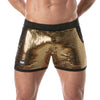 Glitter Shorts Gold - Glänzende Pailletten, TailoRot Fit, Komfort | TOF Paris