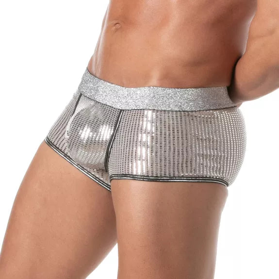 Boxershorts Silber Glitzer - Komfort & glamouröser Sitz | TOF Paris