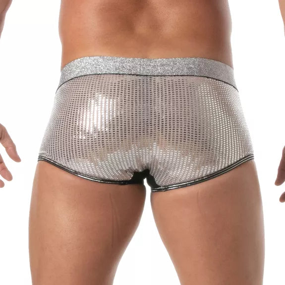 Boxershorts Silber Glitzer - Komfort & glamouröser Sitz | TOF Paris