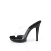 GLORY-501 High Heels Sandaletten - Transparent/Schwarz von Fabulicious – Ansicht 3