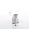 GLORY-508DM High Heels Sandaletten - Transparent/Silber | Fabulicious High Heels SALE