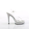 GLORY-508DM High Heels Sandaletten - Transparent/Silber | Fabulicious High Heels SALE