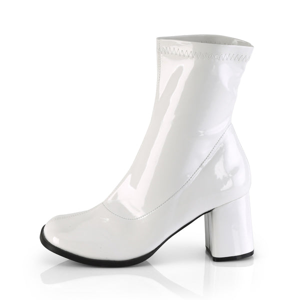 GOGO-150 Stiefeletten Weiß Lack von Funtasma – Ansicht 3