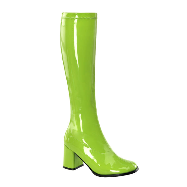GOGO-300 Stiefel Lack Lime von Funtasma