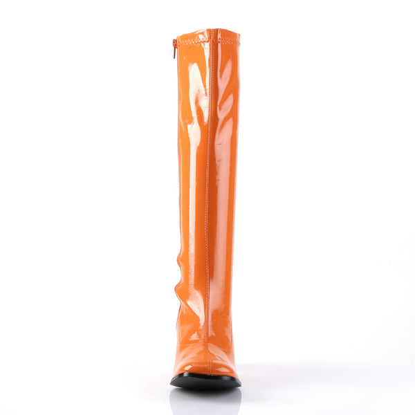GOGO-300 Stiefel Orange Lack von Funtasma – Ansicht 2