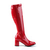 GOGO-300 Stiefel Rot Lack von Funtasma – Ansicht 5