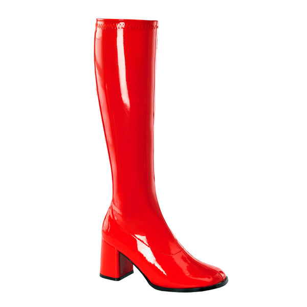 GOGO-300 Stiefel Rot Lack von Funtasma