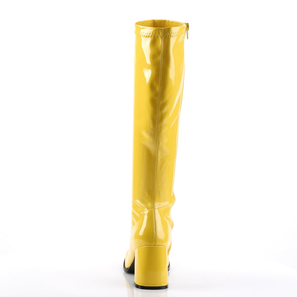 GOGO-300 Stiefel Lack Gelb von Funtasma – Ansicht 4