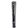 GOGO-3000 Overknee Stiefel Lack Schwarz von Funtasma – Ansicht 2