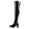 GOGO-3000 Overknee Stiefel Lack Schwarz von Funtasma – Ansicht 3