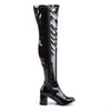 GOGO-3000 Overknee Stiefel Lack Schwarz von Funtasma – Ansicht 5