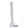 GOGO-3000 Overknee Stiefel Lack Weiß von Funtasma – Ansicht 5