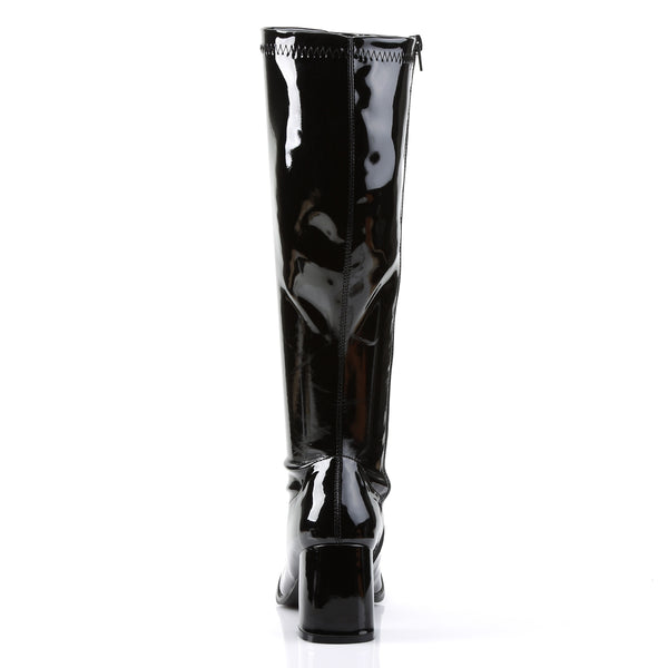 GOGO-300WC Weitschaft Stiefel Lack Schwarz von Funtasma – Ansicht 4