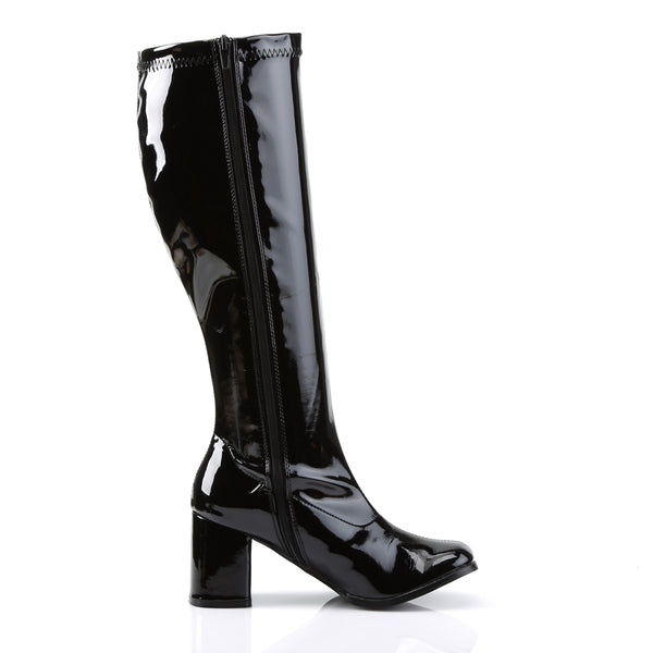 GOGO-300WC Weitschaft Stiefel Lack Schwarz von Funtasma – Ansicht 5
