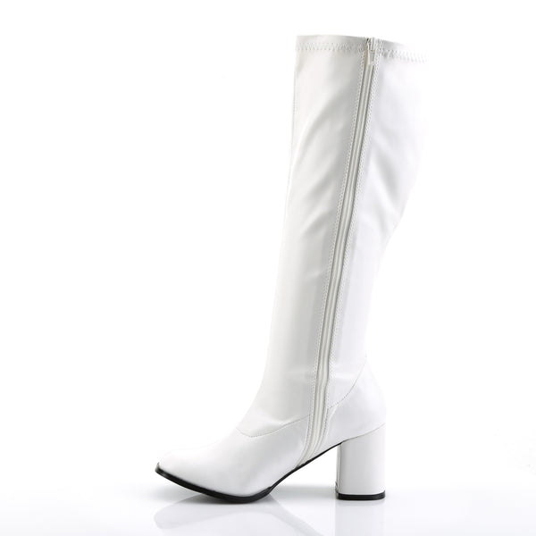 GOGO-300WC Weitschaft Stiefel Weiß von Funtasma – Ansicht 3