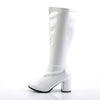 GOGO-300X Weitschaft Stiefel Weiß Lack von Funtasma – Ansicht 3