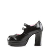 GOTHIKA-09 Plateau Pump Mary Janes schwarz matt von DemoniaCult – Ansicht 3