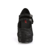 GOTHIKA-09 Plateau Pump Mary Janes Soitze schwarz von DemoniaCult – Ansicht 2