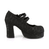 GOTHIKA-09 Plateau Pump Mary Janes Soitze schwarz von DemoniaCult – Ansicht 5