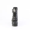 GOTHIKA-66 Plateau Stiefeletten - Schwarz Matt von DemoniaCult – Ansicht 2