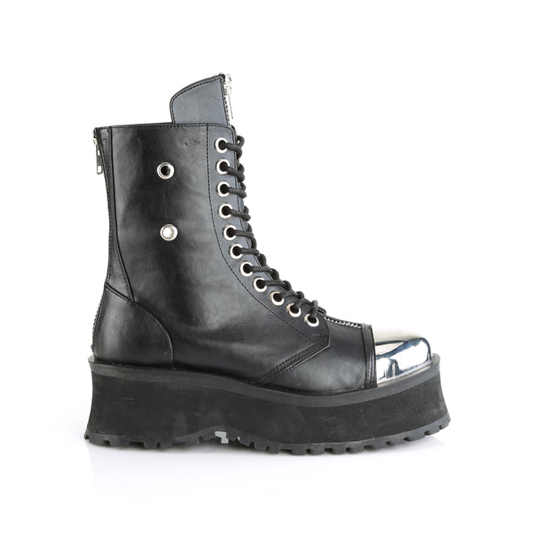 GRAVEDIGGER-10 Plateau Stiefel Schnürung matt von DemoniaCult – Ansicht 5