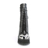 GRAVEDIGGER-14 Plateau Stiefel Schnürung schwarz von DemoniaCult – Ansicht 2
