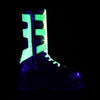 GRAVEDIGGER-255 Plateau Stiefel grün fluroszierend Schnallen von DemoniaCult – Ansicht 5