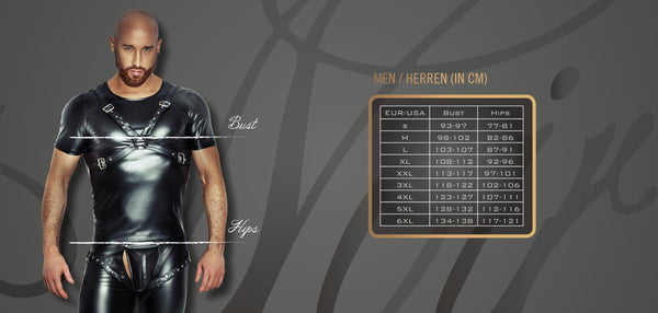 Herren-Slip Powerwet Lack-Shorts H065 | Noir Handmade