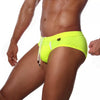 Gelber sexy Badeslip mit reflektierenden Details von TOF Paris – Ansicht 3