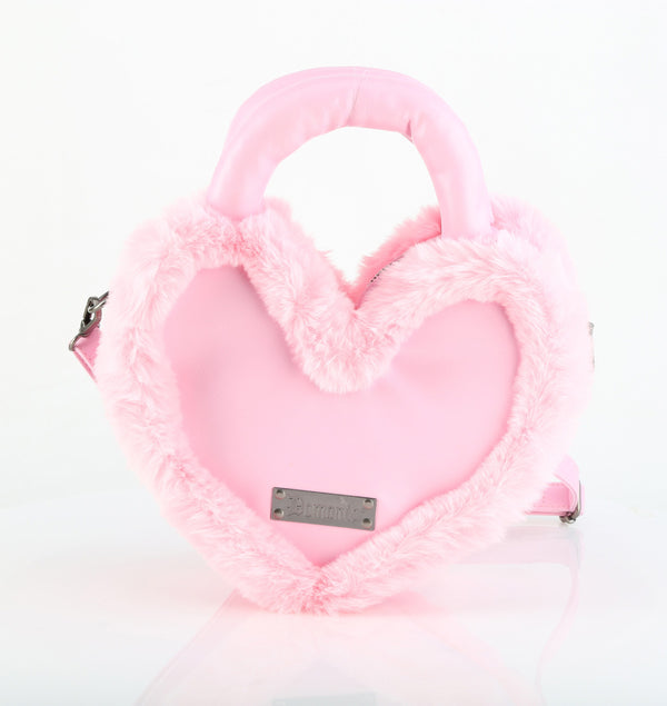 HB-631 Handtasche Herz Rosa von DemoniaCult – Ansicht 4