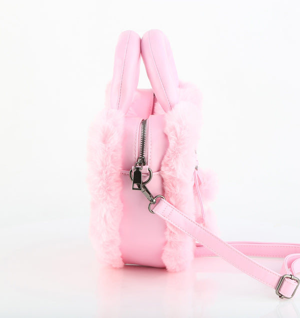 HB-631 Handtasche Herz Rosa von DemoniaCult – Ansicht 5