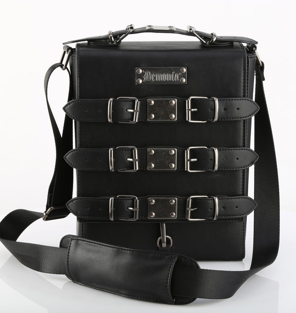 HB-660 Umhängetasche Schwarz von DemoniaCult – Ansicht 2