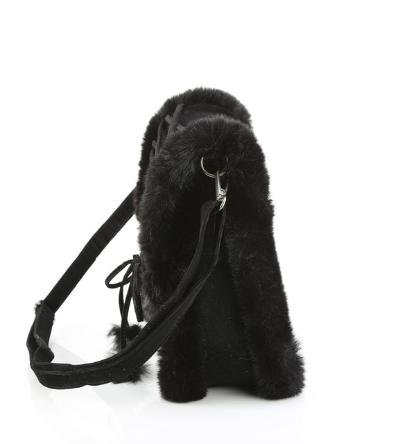 HB-663 Umhängetasche Herz Schwarz von DemoniaCult – Ansicht 3